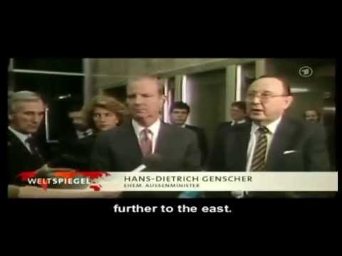 Abmachung 1990: Keine Osterweiterung der NATO - Aussenminister Genscher & Baker